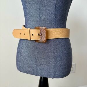 Jennifer Graham Vintage 80s Lucite Leather Belt Size M/L